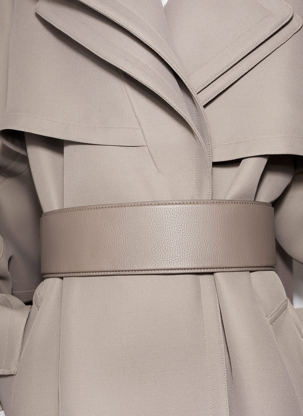 FLEX LARGE BELT IN CALFSKIN ALAÏA BROWN-BROWN-GRAY FLEX LARGE BELT IN CALFSKIN